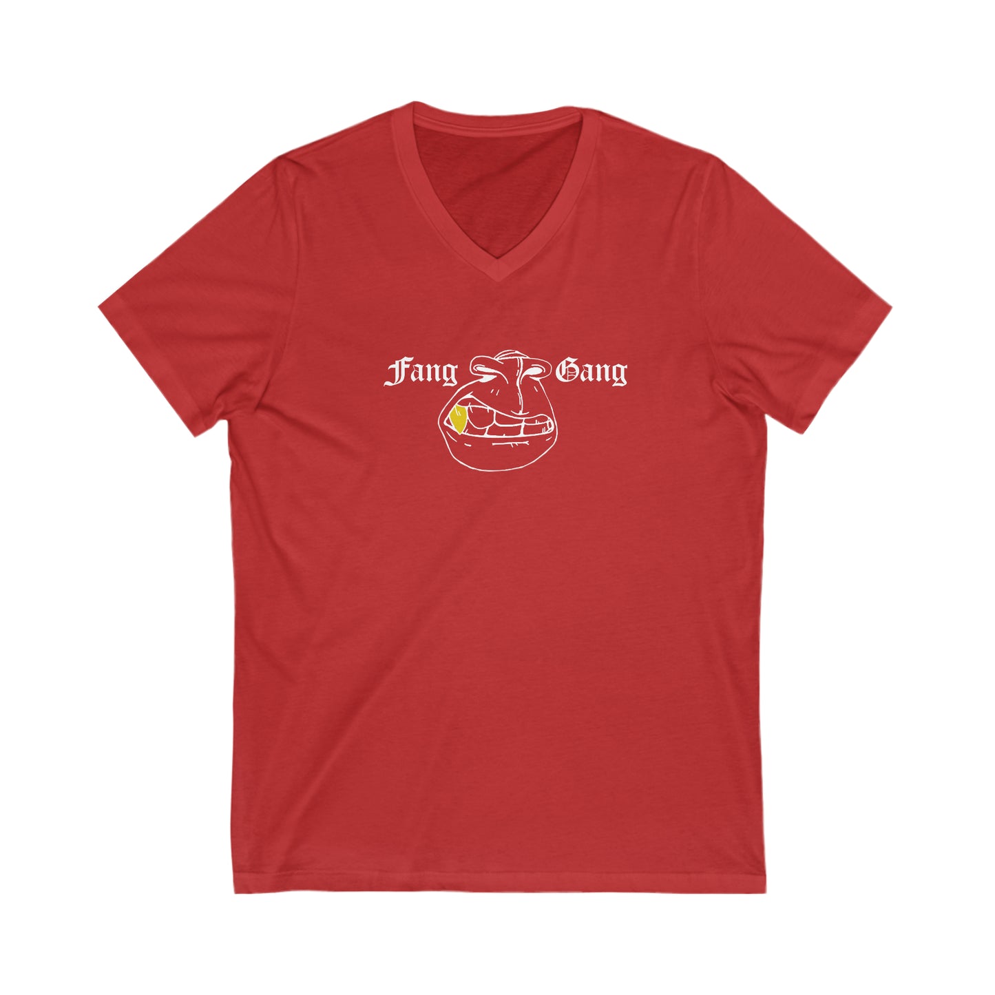 Fang Gang Official Shirt - Unisex Jersey Short Sleeve V-Neck Tee